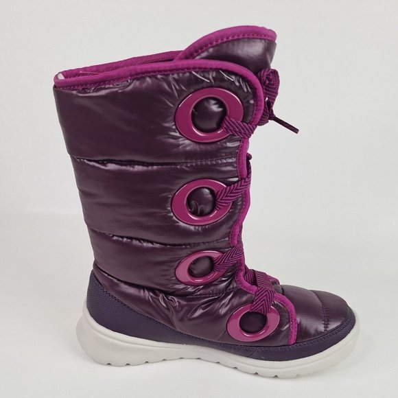 The North Face Destiny Down Womens Bootie Purple Winter Waterproof - Picture 4 of 12